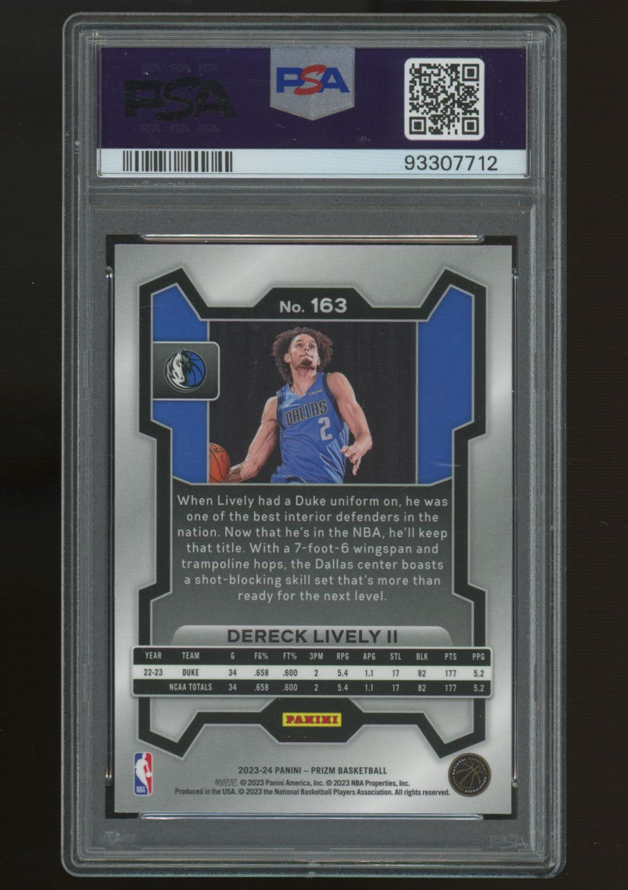 2023/24 Prizm Dereck Lively II RC #163 PSA 10