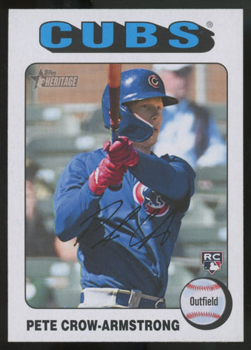 2024 Topps Heritage Pete Crow-Armstrong RC White Border #177