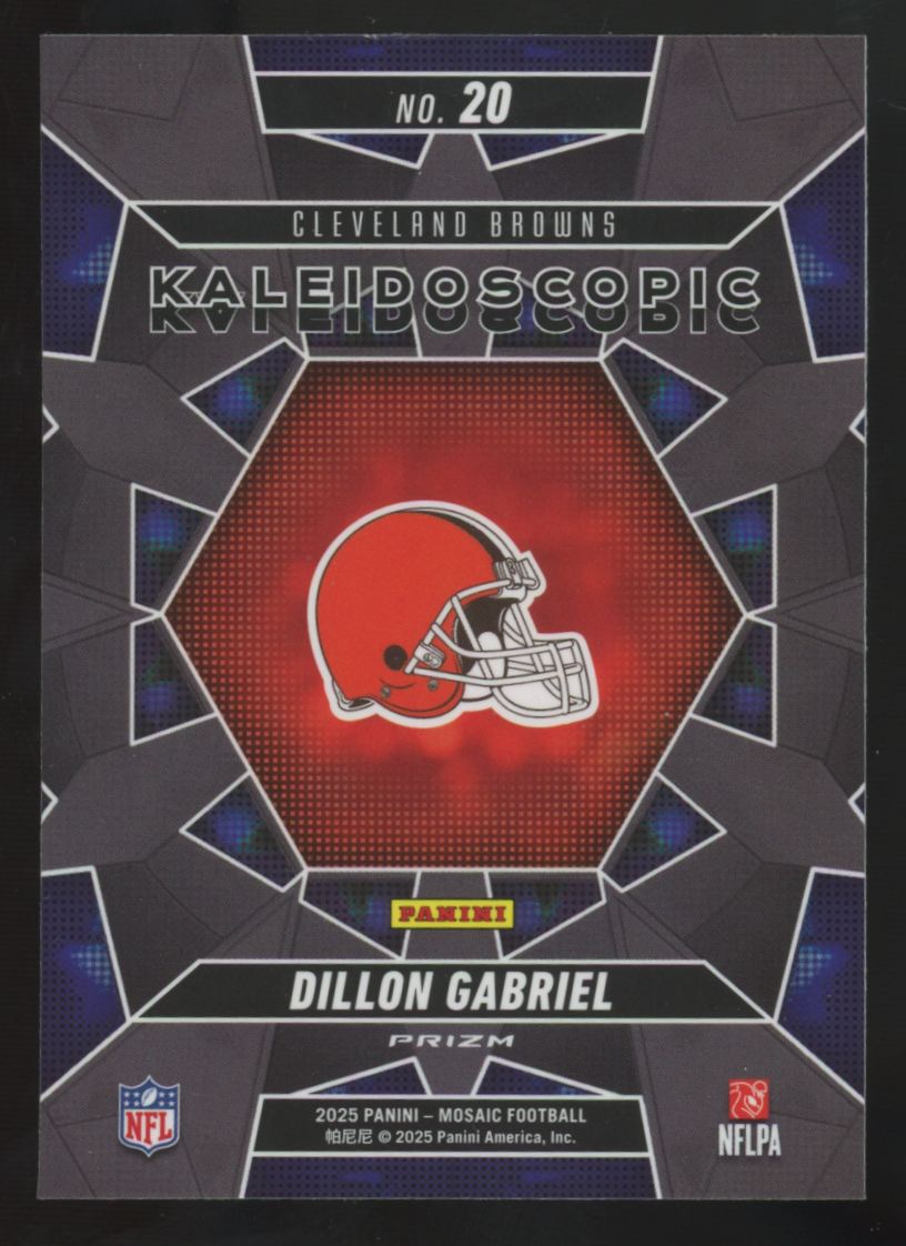 2025 Panini Mosaic Dillon Gabriel RC Kaleidoscopic SSP #20 "A"