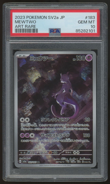 2023 Pokemon Mewtwo SV2a Japanese Art Rare #183 PSA 10