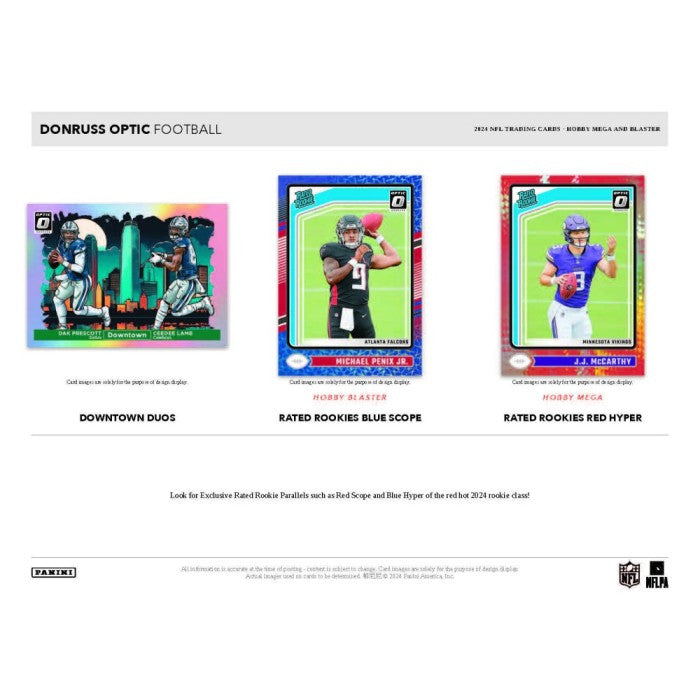 2024 Panini Donruss Optic Football Hobby Mega Box (Red Hyper) Case (20)