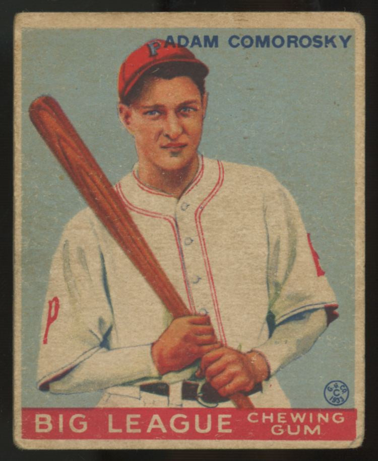 1933 Goudey Adam Comorosky #77 VG