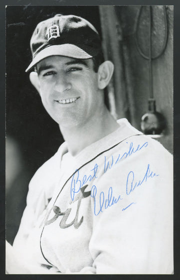 Elden Auker Signed Autographed Photo Postcard JSA