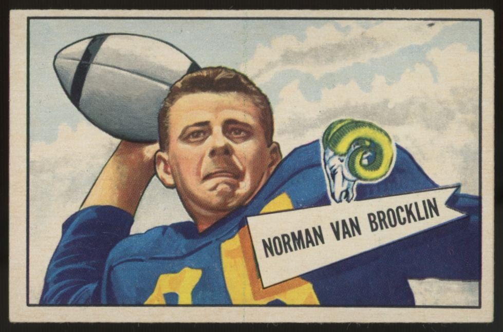 1952 Bowman Small Norman Van Brocklin #1 EX