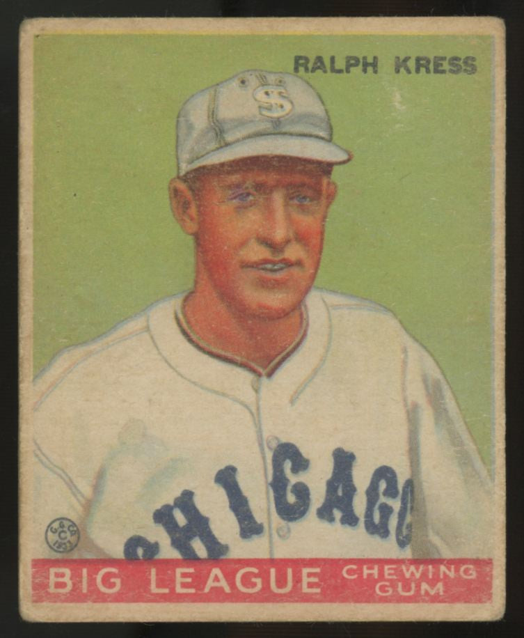1933 Goudey Ralph Kress #33 G/VG