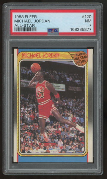 1988-89 Fleer Michael Jordan All-Star #120 PSA 7