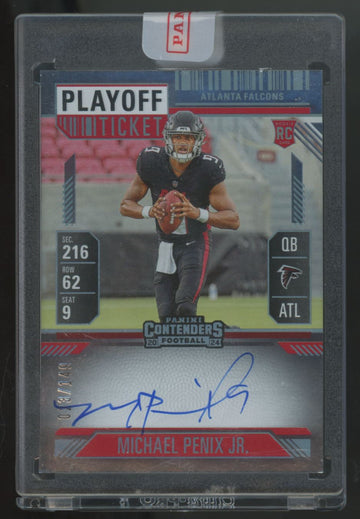 2024 Panini Contenders Michael Penix Jr. RC Playoff Ticket Auto /149 #102