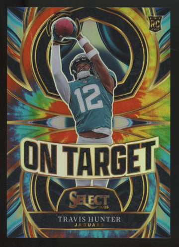2025 Panini Select Travis Hunter RC On Target Tie-Dye Prizm /25 #2