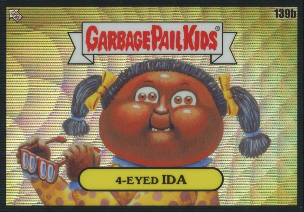 2021 Topps Chrome Garbage Pail Kids Series 4 4-Eyed Ida Black Wave /99 #39b