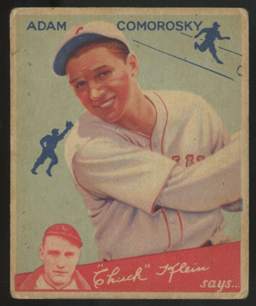 1934 Goudey Adam Comorosky Big League Gum #85 G/VG (Crease)
