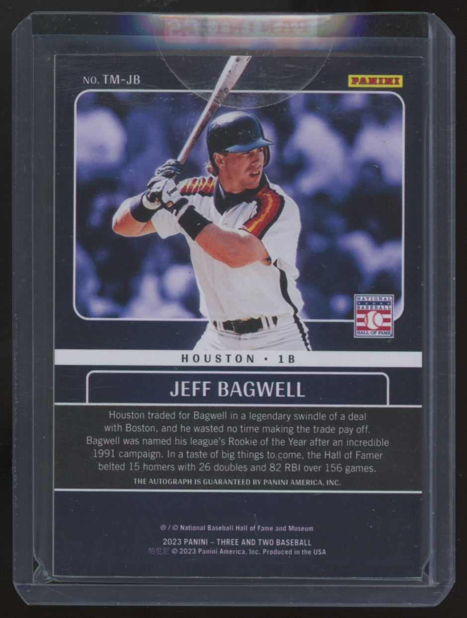 2023 Three And Two Jeff Bagwell Timeless Moments Auto /40 #TM-JB