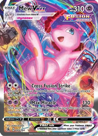 Pokemon Mew VMAX Fusion Strike Alt Art #269/264