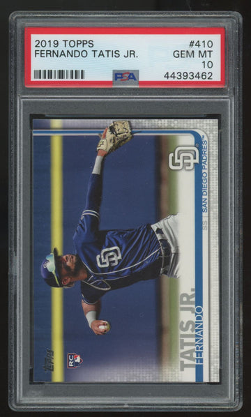 2019 Topps Fernando Tatis Jr. RC #410 PSA 10