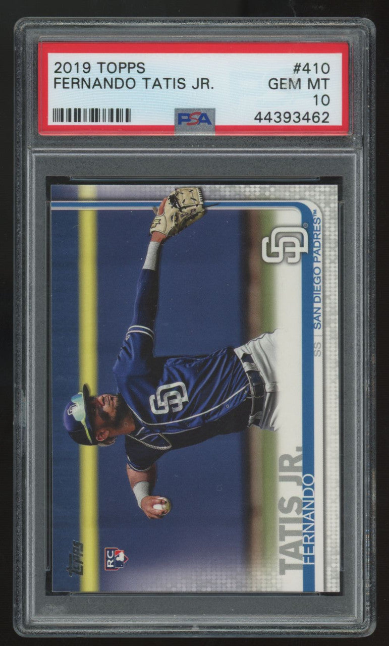 2019 Topps Fernando Tatis Jr. RC #410 PSA 10