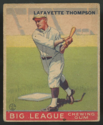 1933 Goudey Lafayette Thompson #13 VG