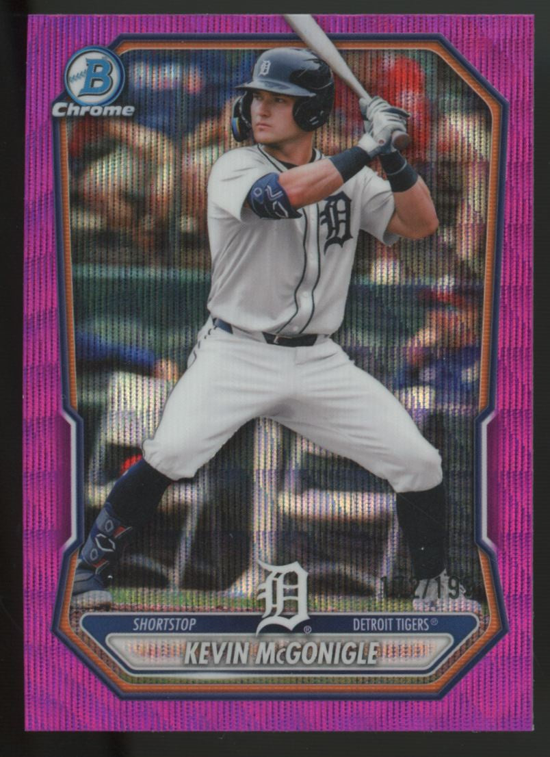 2026 Bowman Chrome Kevin McGonigle Fuchsia Wave Refractor /199 #BCP-145