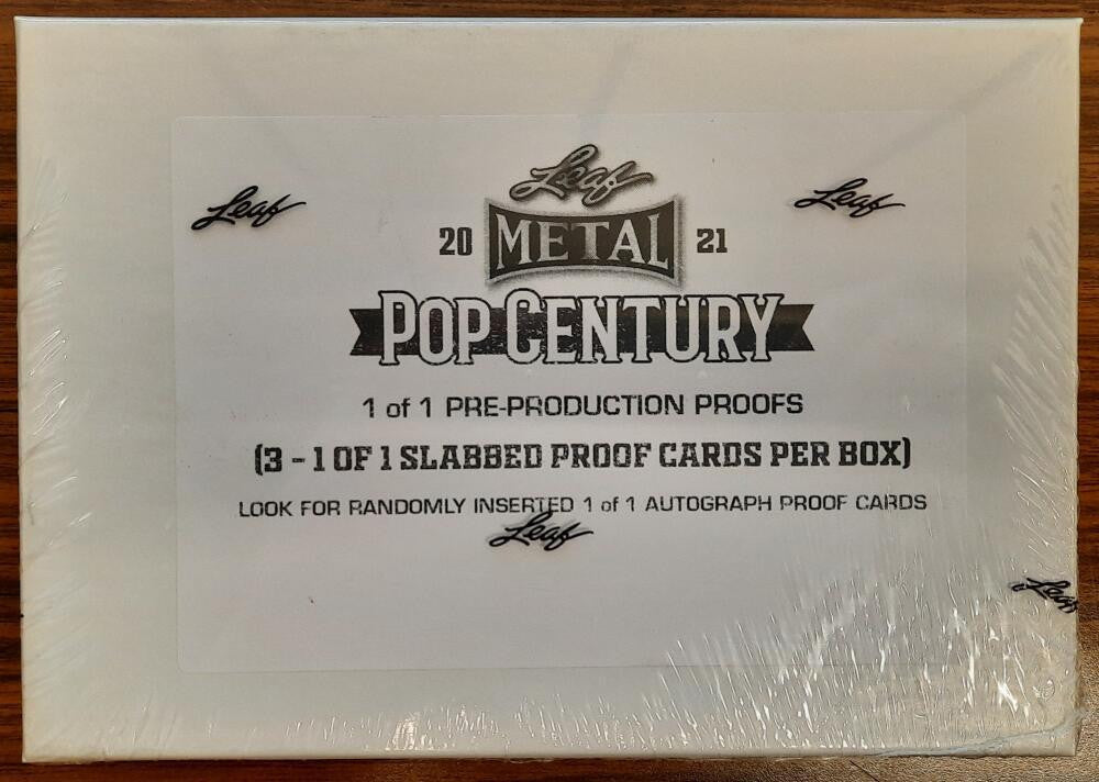 2021 Leaf Metal Pop Century 1 of 1 Pre-Production Proofs Sealed Box