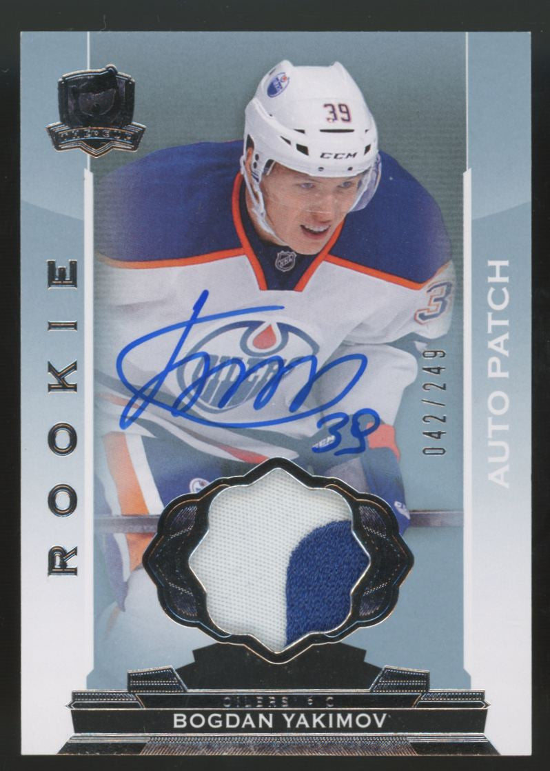 2014-15 Upper Deck The Cup Bogdan Yakimov RC Patch Auto RPA /249 #153