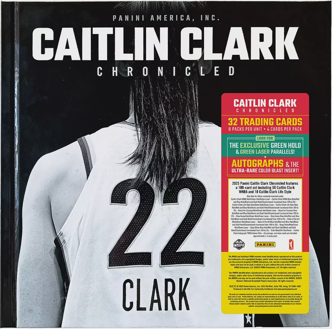 2025 Panini Caitlin Clark Chronicled Basketball Keepsake