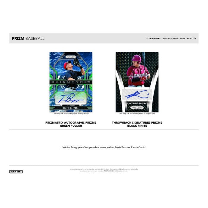 2025 Panini Prizm Baseball Hobby Blaster Box