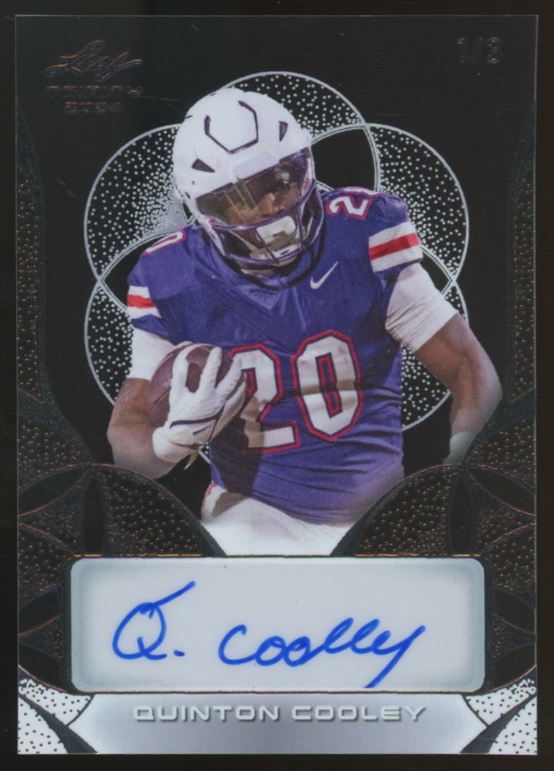 2024 Leaf Trinity Quinton Cooley Clear Auto /3 #CA-QC1