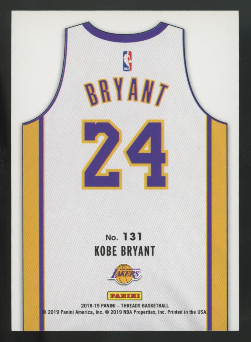 2018-19 Panini Threads Kobe Bryant Association #131