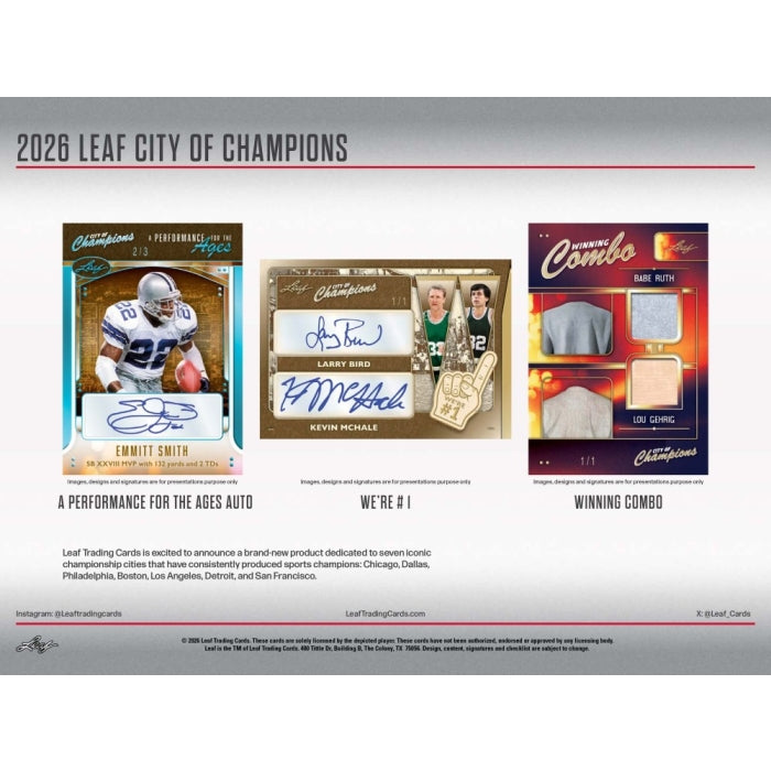 2026 Leaf City of Champions Multi-Sport Hobby Box