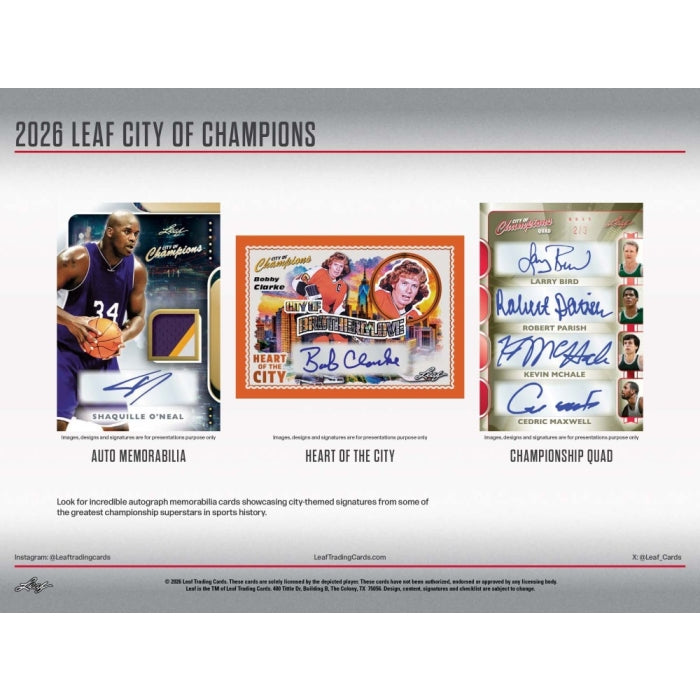 2026 Leaf City of Champions Multi-Sport Hobby Box