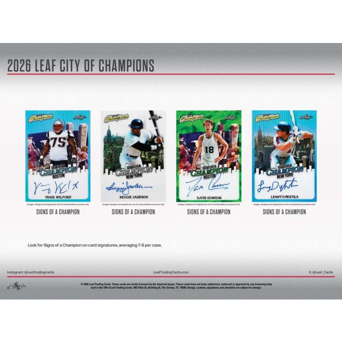 2026 Leaf City of Champions Multi-Sport Hobby Box