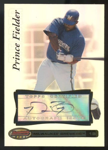 2007 Bowman's Best Prince Fielder Veterans Auto #51