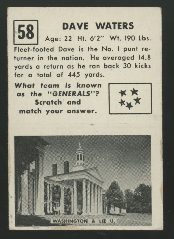 1951 Topps Magic Football (Lot Of 28) EX