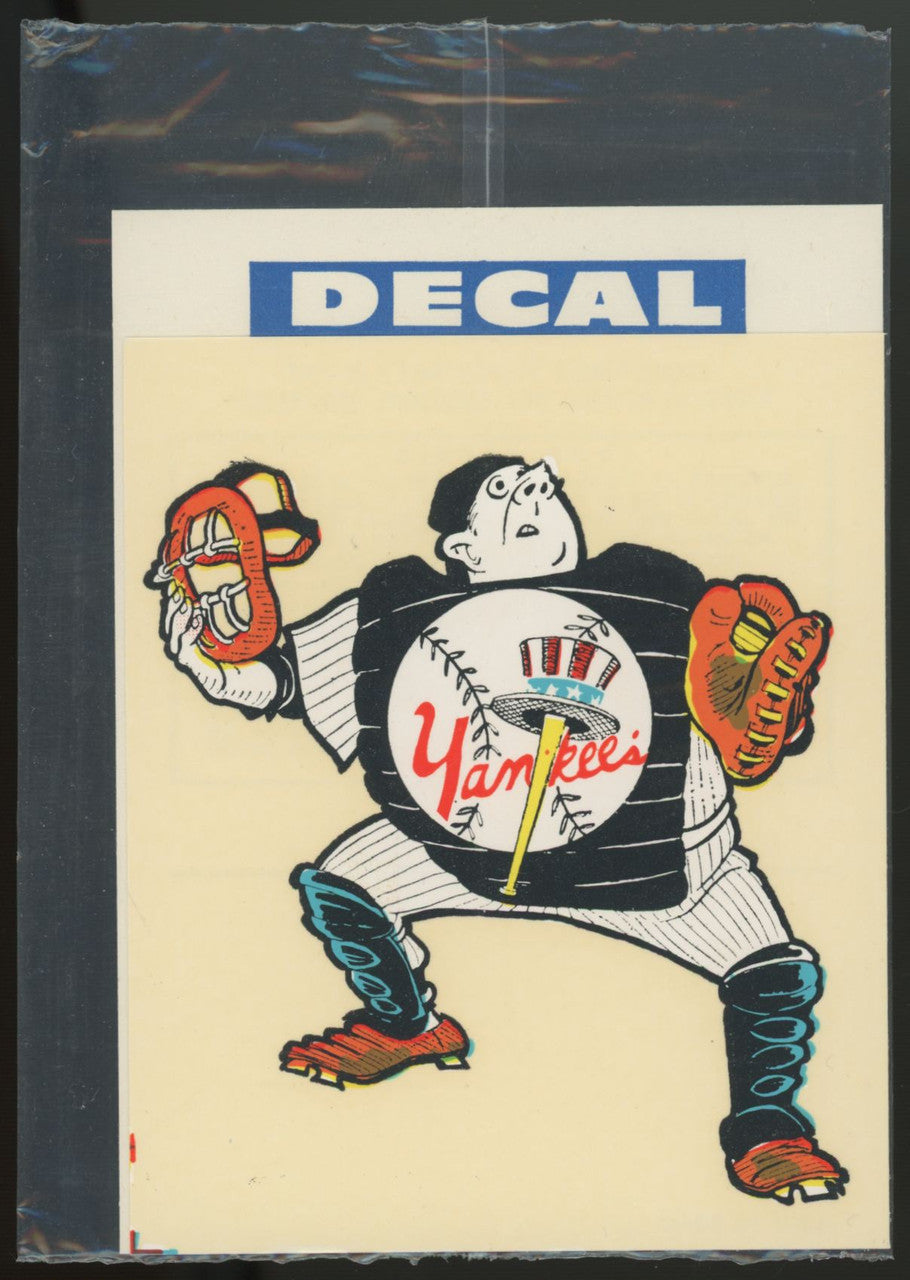 1960s IMPKO New York Yankees Decal In Original Packaging Mint
