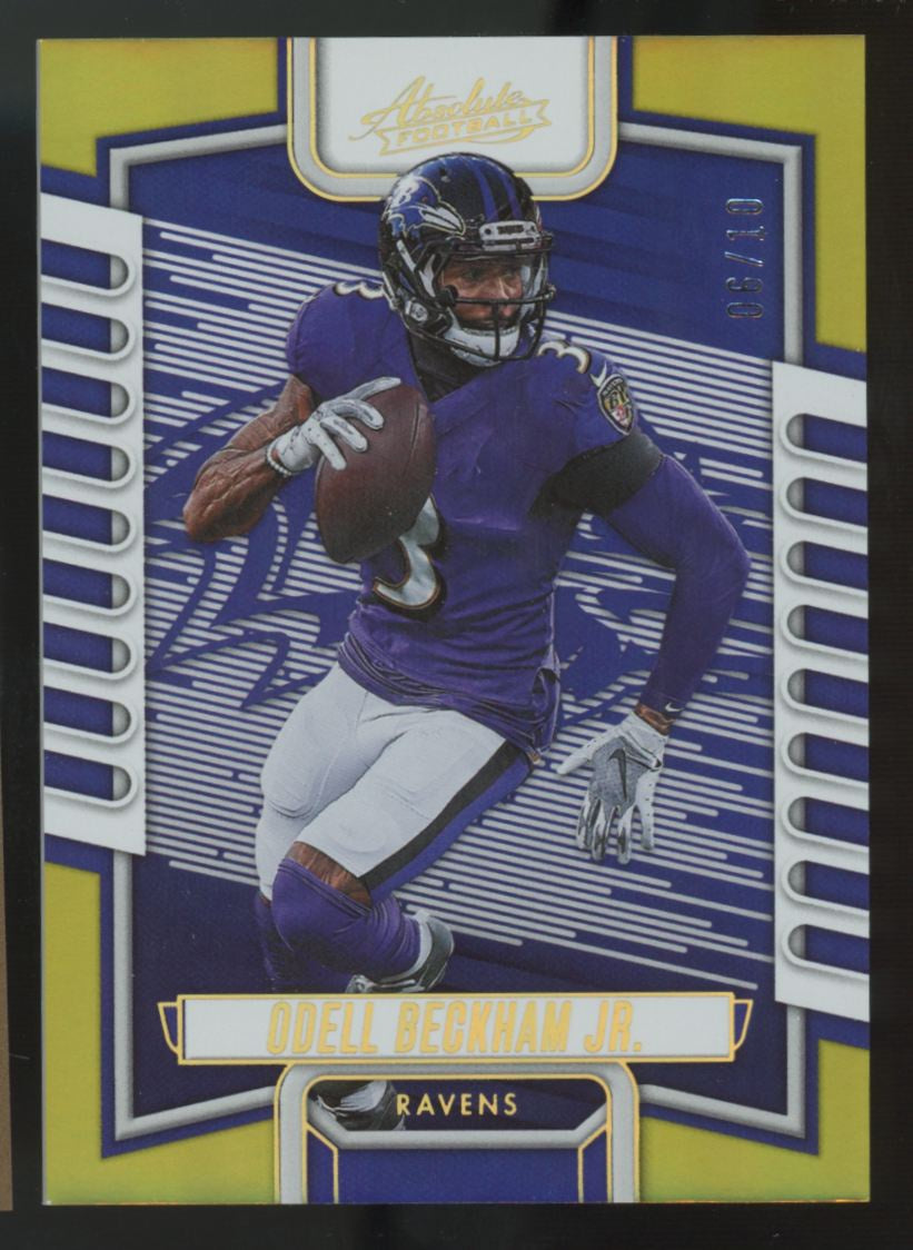 2023 Panini Absolute Odell Beckham Jr. Gold Spectrum /10 #97