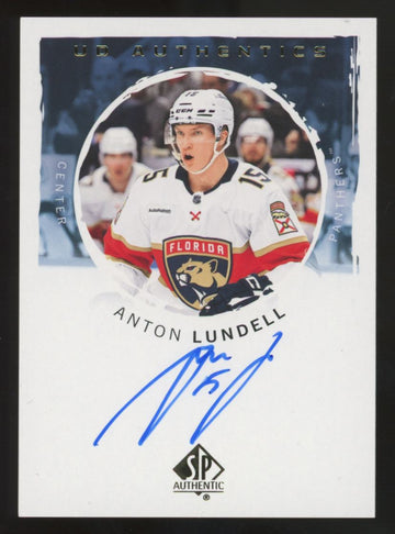 2024-25 Upper Deck SP Authentic Anton Lundell Auto #UDA-AL