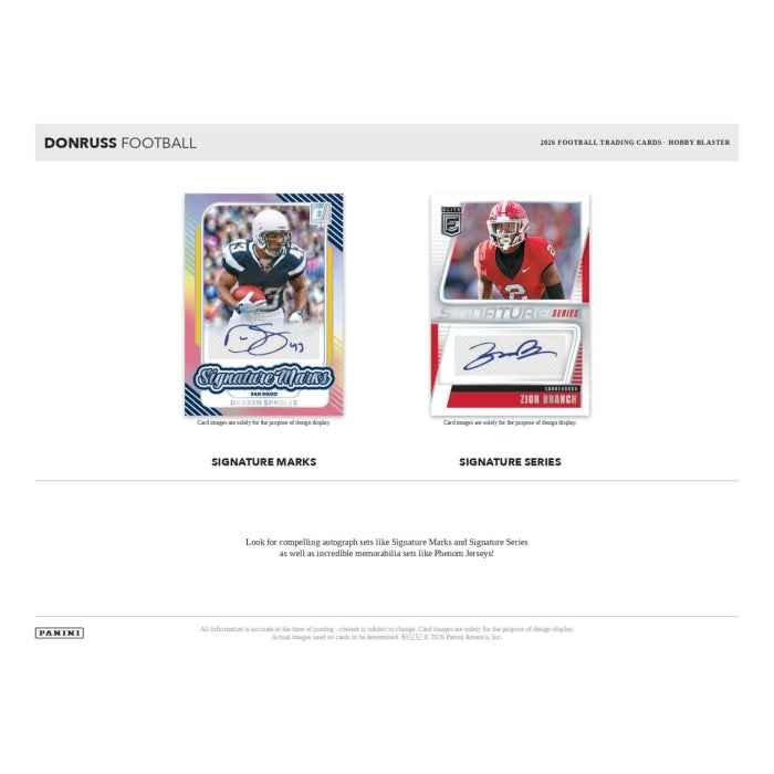2026 Panini Donruss Football Hobby Blaster Box