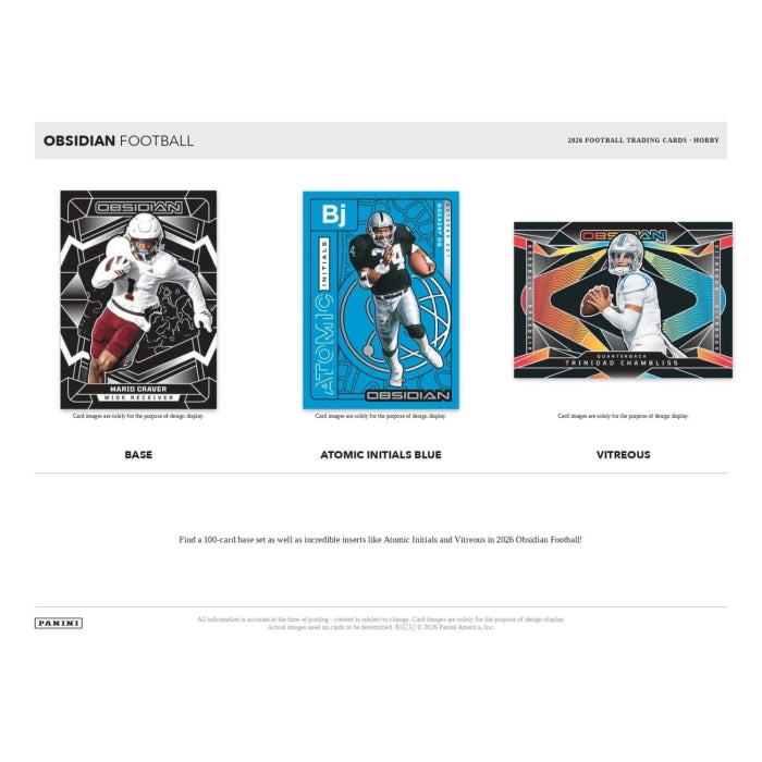 2026 Panini Obsidian Football Hobby Box