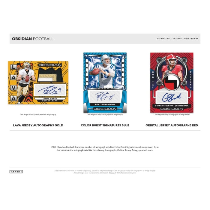 2026 Panini Obsidian Football Hobby Box