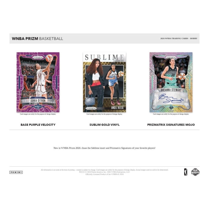 2026 Panini Prizm WNBA Basketball Hobby Box