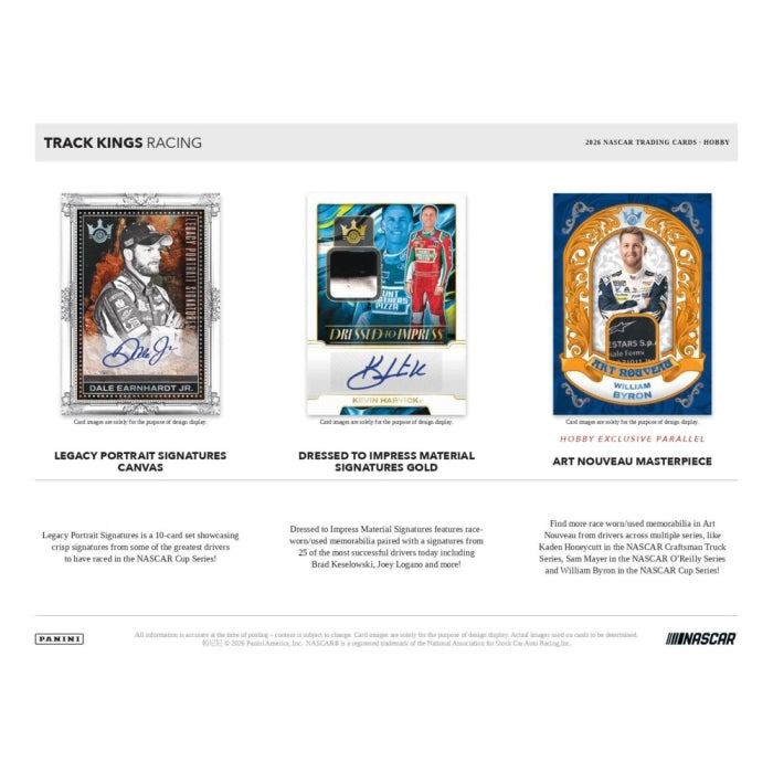 2026 Panini Track Kings Racing Hobby Box