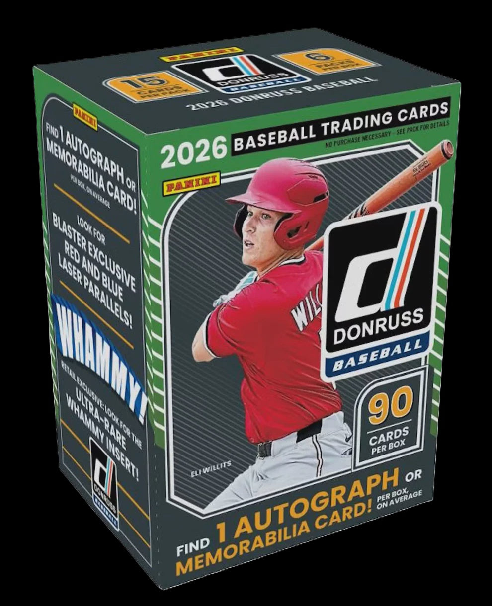 2026 Panini Donruss Baseball Hobby Blaster Box (Red & Blue Laser)