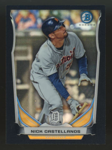 2014 Bowman Chrome Mini Nick Castellanos RC Black Refractor /15 #BM-DT1