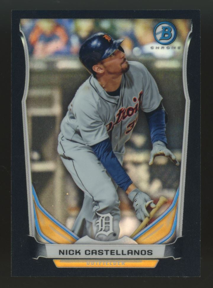 2014 Bowman Chrome Mini Nick Castellanos RC Black Refractor /15 #BM-DT1
