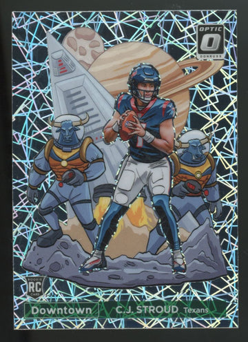 2023 Panini Donruss Optic C.J. Stroud RC Downtown Prizm SSP #D-2