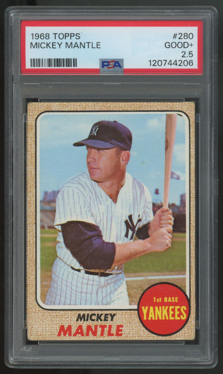 1968 Topps Mickey Mantle #280 PSA 2.5