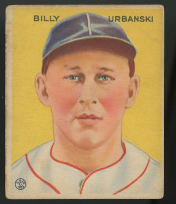 1933 Goudey Billy Urbanski #212 G-VG