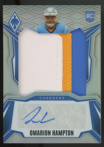 2025 Panini Phoenix Omarion Hampton RC Silver Patch Auto RPA /149 #RPS-OHN