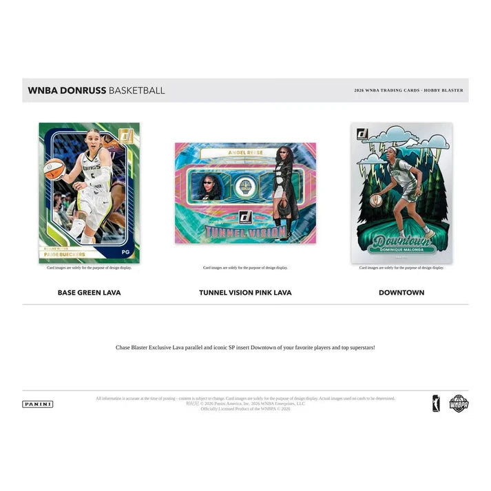 2026 Panini Donruss WNBA Basketball Hobby Blaster Box (Green Lava Parallel)