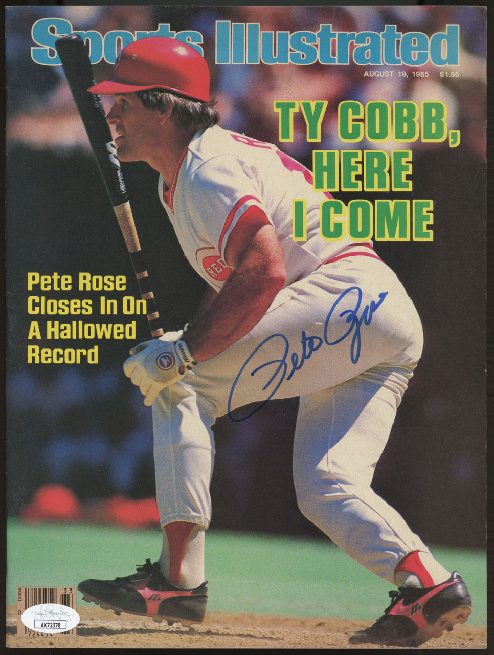 Pete Rose Signed Autographed 1985 Sports Illustrated Magazine JSA