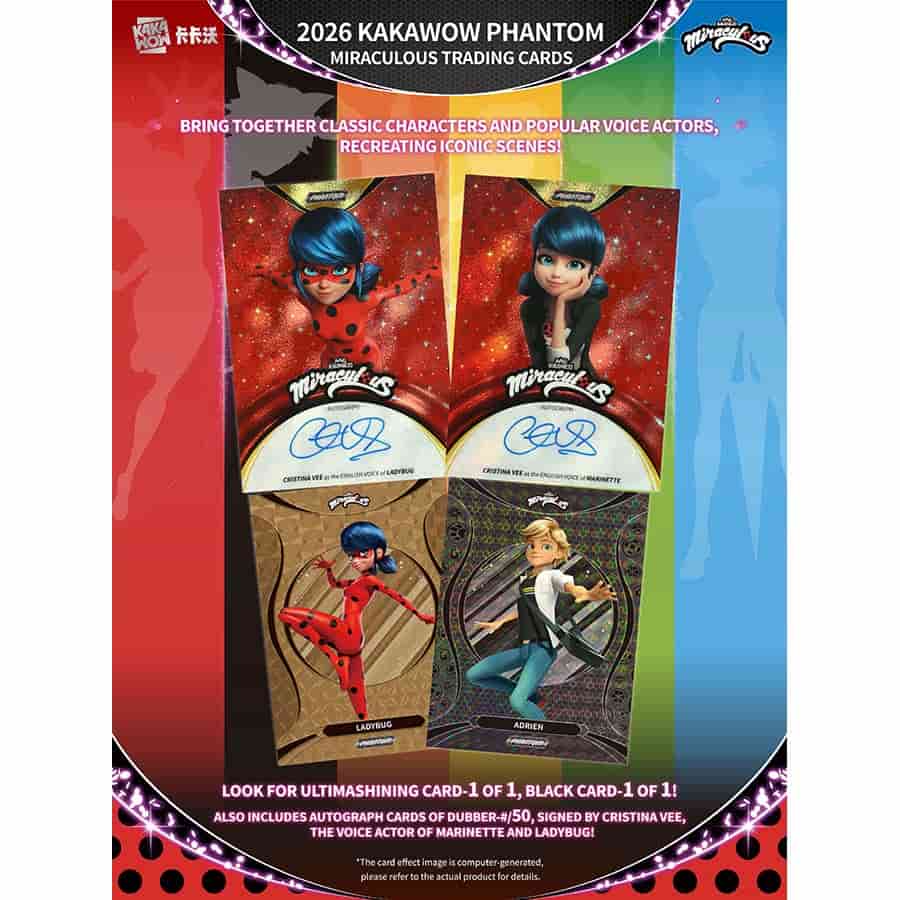 2026 Kakawow Phantom Miraculous Ladybug Trading Cards Box
