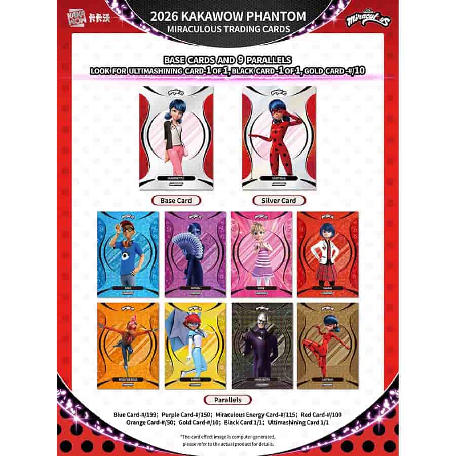 2026 Kakawow Phantom Miraculous Ladybug Trading Cards Box